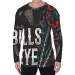 Bullseye Darts Print Men's Long Sleeve T-Shirt