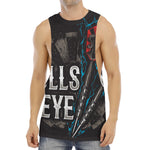 Bullseye Darts Print Men's Muscle Tank Top