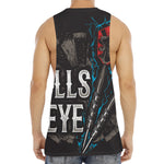 Bullseye Darts Print Men's Muscle Tank Top