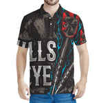 Bullseye Darts Print Men's Polo Shirt