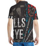 Bullseye Darts Print Men's Polo Shirt
