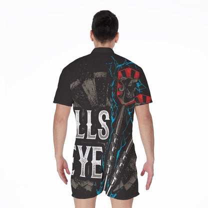 Bullseye Darts Print Men's Rompers