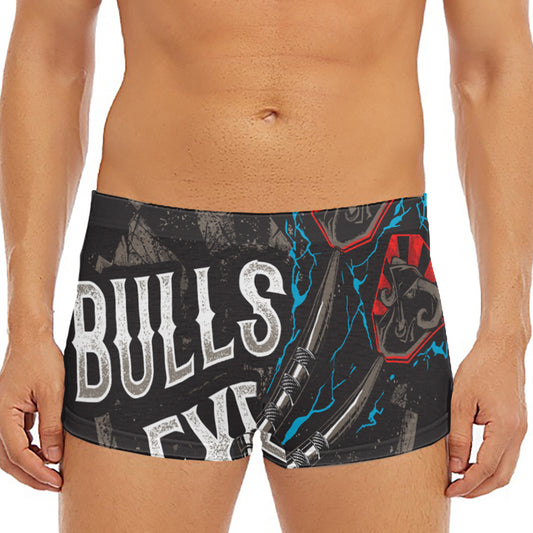 Bullseye Darts Print Men's Short Boxer Briefs