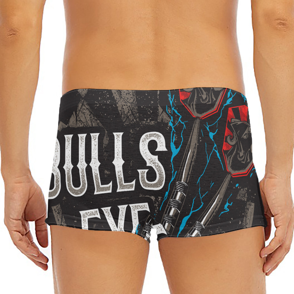 Bullseye Darts Print Men's Short Boxer Briefs