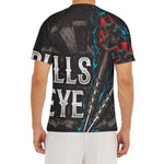 Bullseye Darts Print Men's Short Sleeve Rash Guard