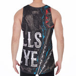 Bullseye Darts Print Men's Velvet Tank Top