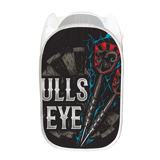 Bullseye Darts Print Mesh Laundry Hamper