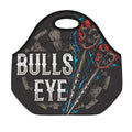 Bullseye Darts Print Neoprene Lunch Bag