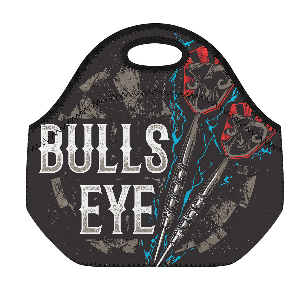 Bullseye Darts Print Neoprene Lunch Bag