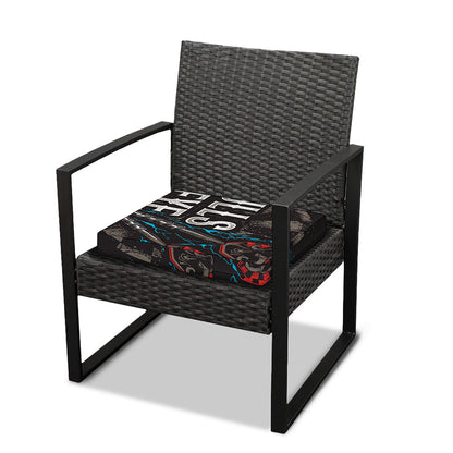 Bullseye Darts Print Outdoor Seat Cushion Cover