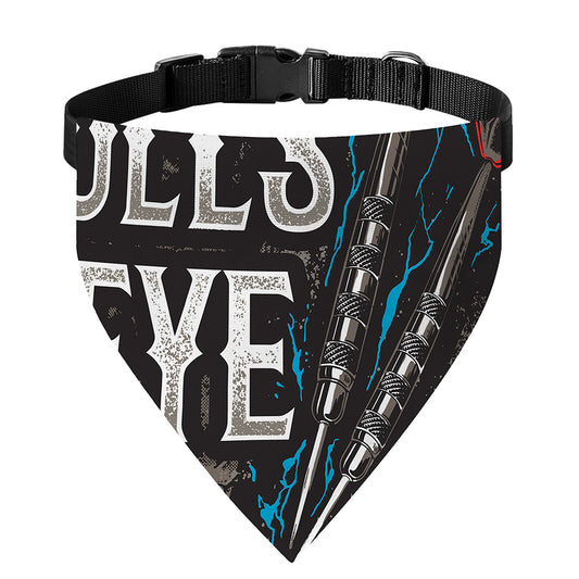 Bullseye Darts Print Over The Collar Dog Bandana