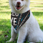 Bullseye Darts Print Over The Collar Dog Bandana
