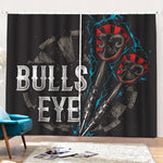 Bullseye Darts Print Pencil Pleat Curtains