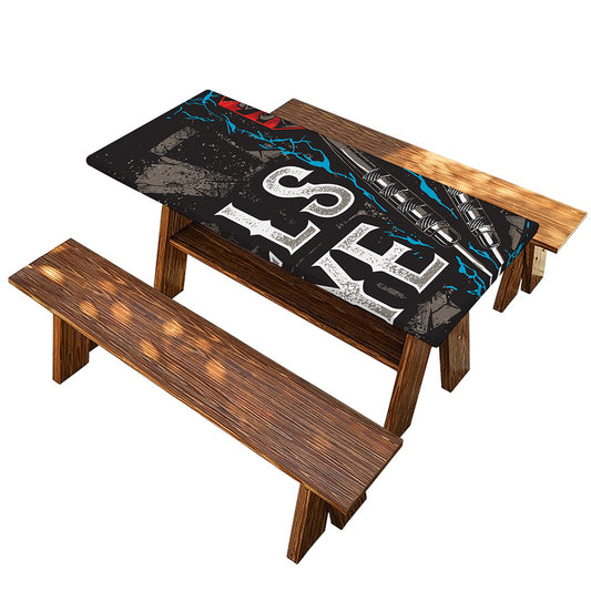 Bullseye Darts Print Picnic Table Cover