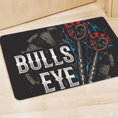 Bullseye Darts Print Polyester Doormat