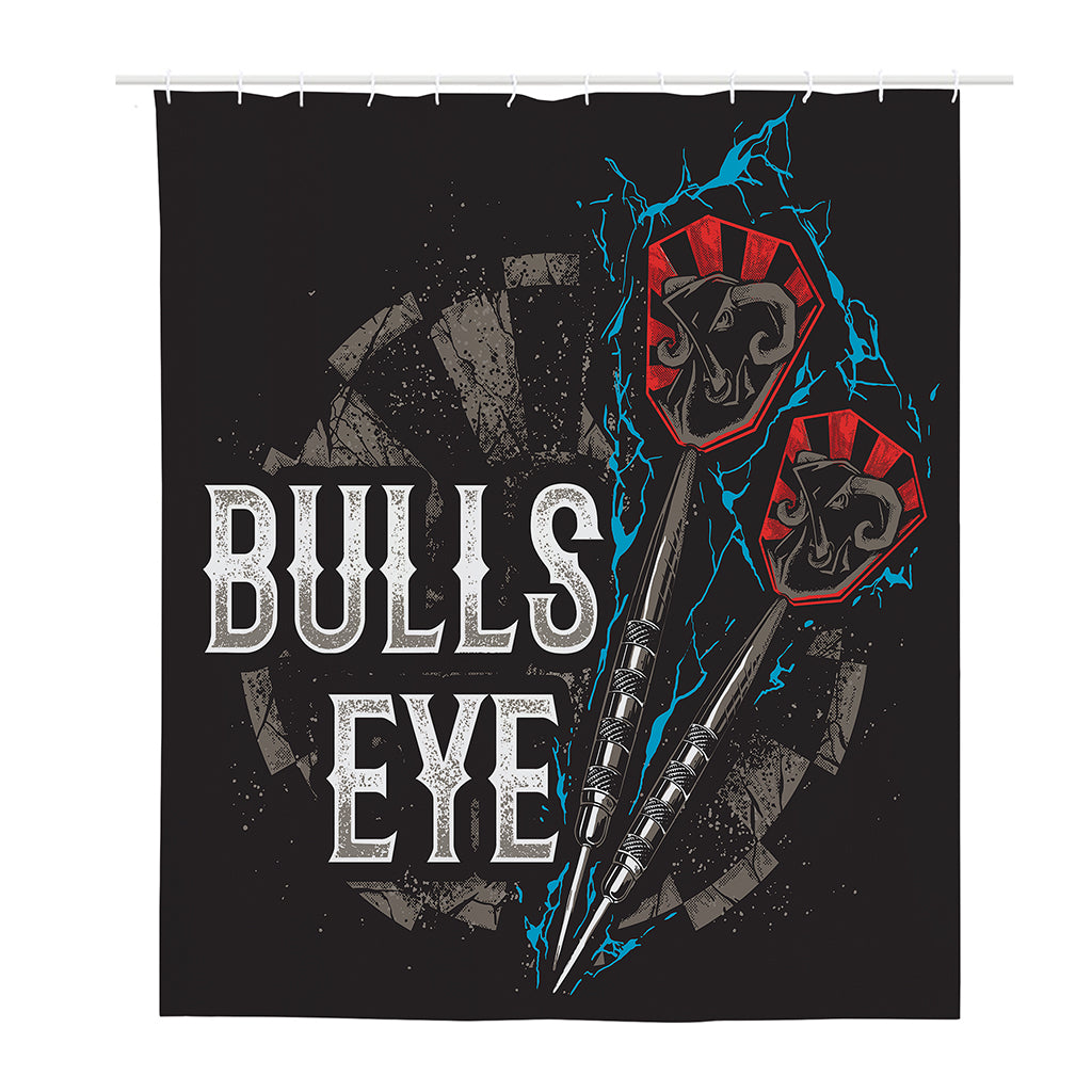 Bullseye Darts Print Polyester Shower Curtain