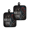 Bullseye Darts Print Pot Holders