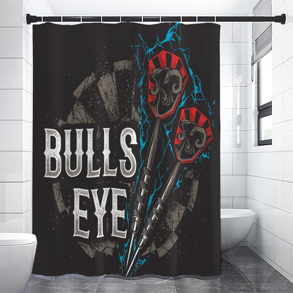 Bullseye Darts Print Premium Shower Curtain