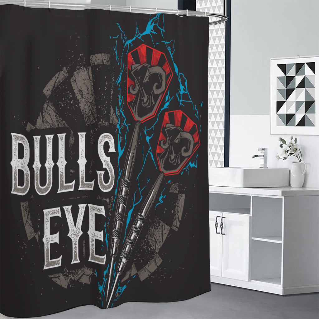 Bullseye Darts Print Premium Shower Curtain