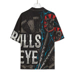 Bullseye Darts Print Rayon Hawaiian Shirt