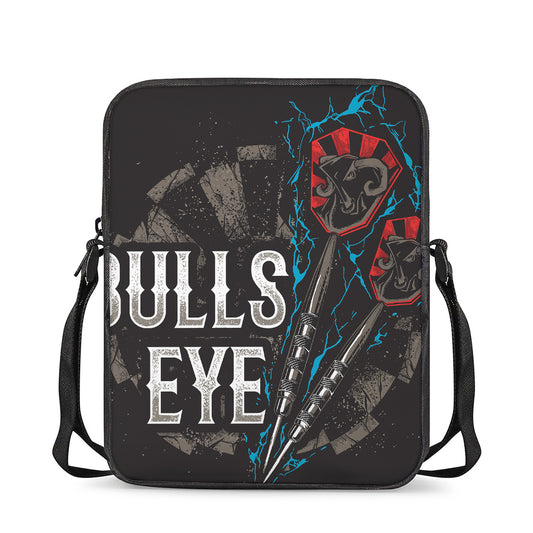 Bullseye Darts Print Rectangular Crossbody Bag