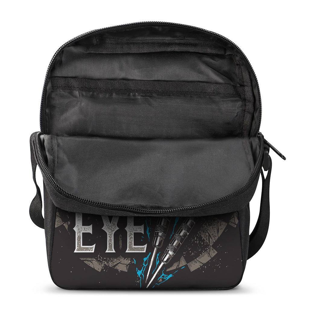 Bullseye Darts Print Rectangular Crossbody Bag