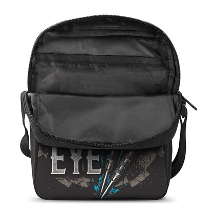 Bullseye Darts Print Rectangular Crossbody Bag