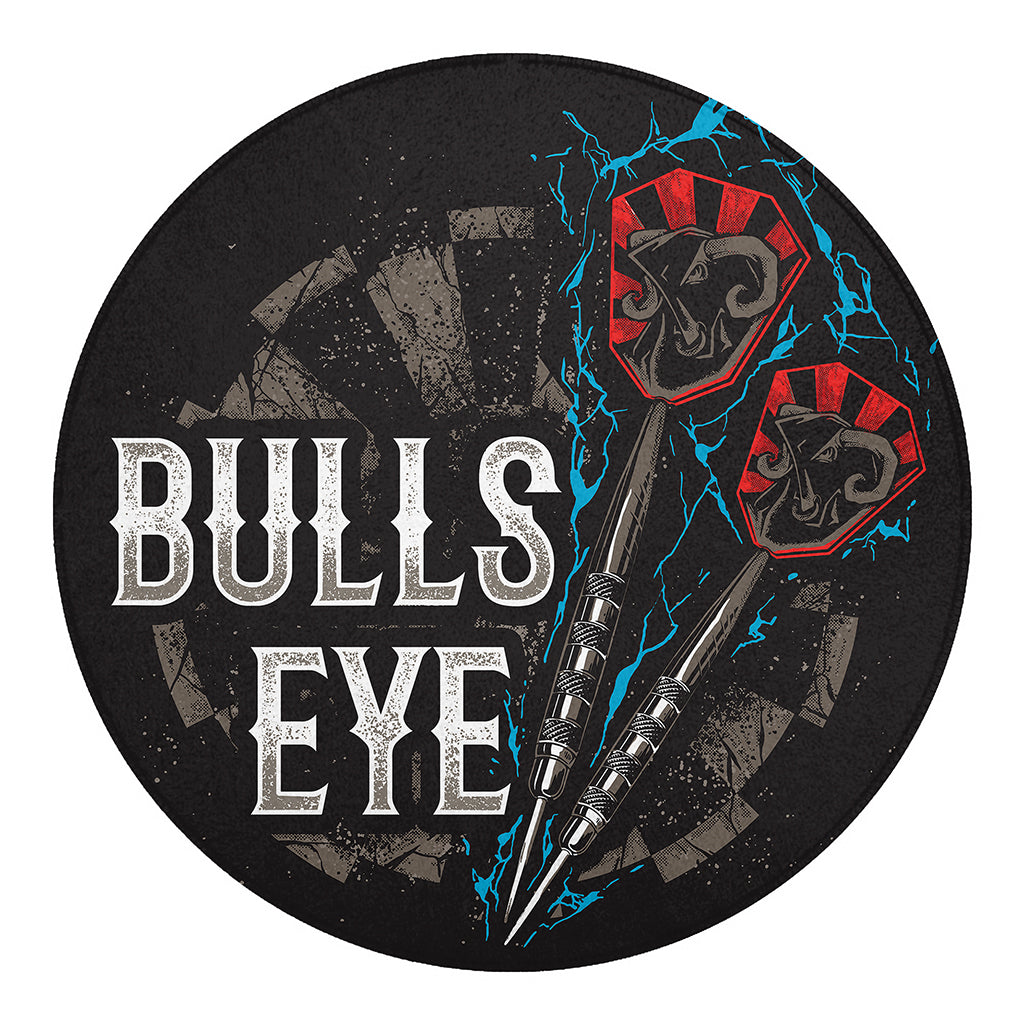 Bullseye Darts Print Round Blanket