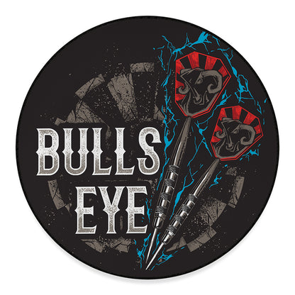 Bullseye Darts Print Round Floor Mat