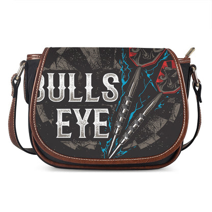 Bullseye Darts Print Saddle Bag