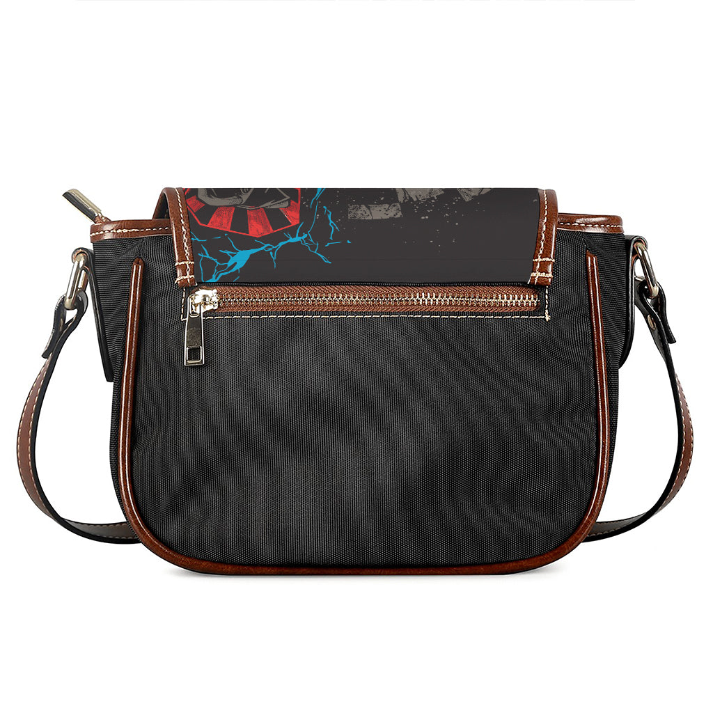 Bullseye Darts Print Saddle Bag