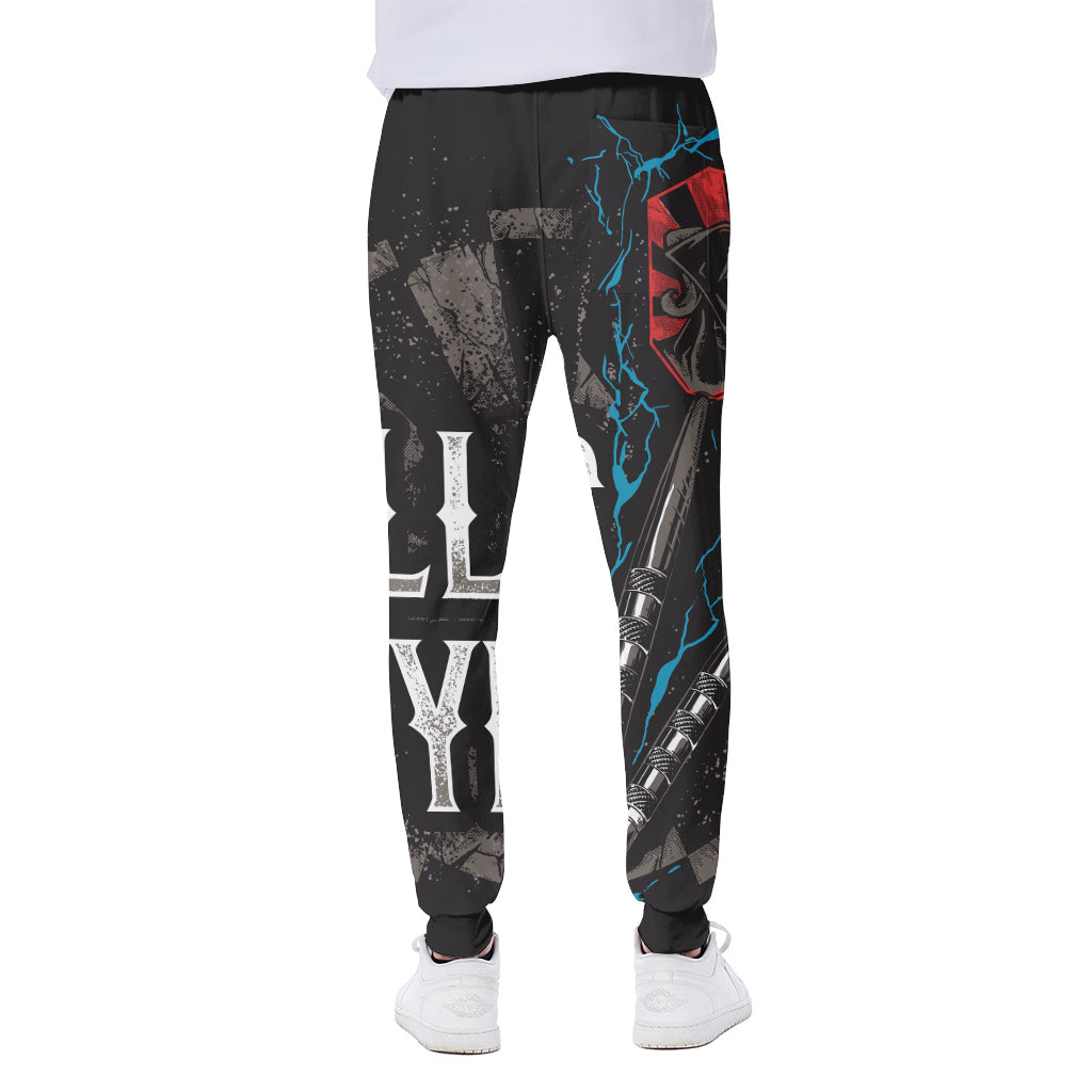 Bullseye Darts Print Scuba Joggers