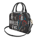 Bullseye Darts Print Shoulder Handbag