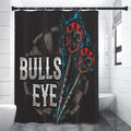Bullseye Darts Print Shower Curtain