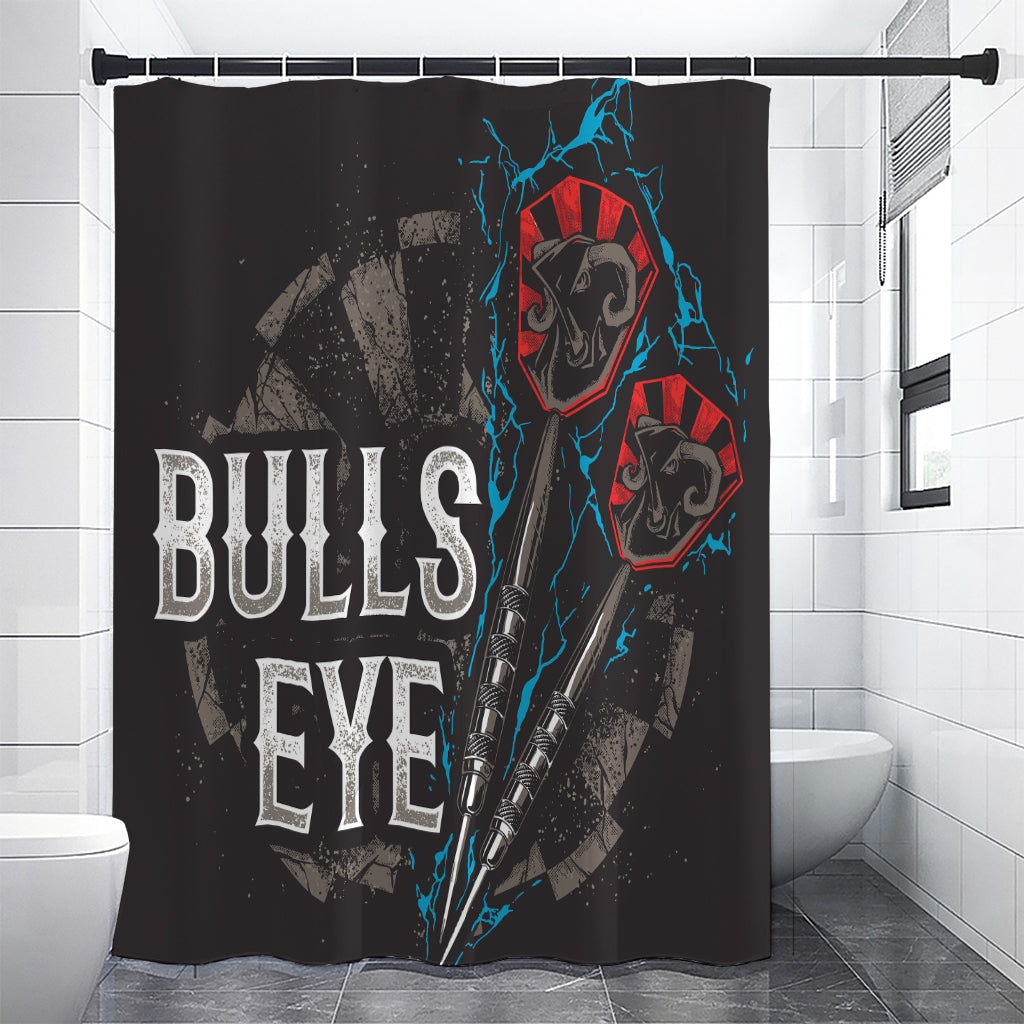 Bullseye Darts Print Shower Curtain