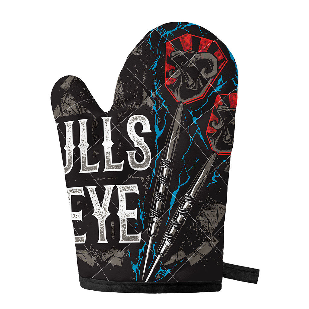 Bullseye Darts Print Single Oven Mitt