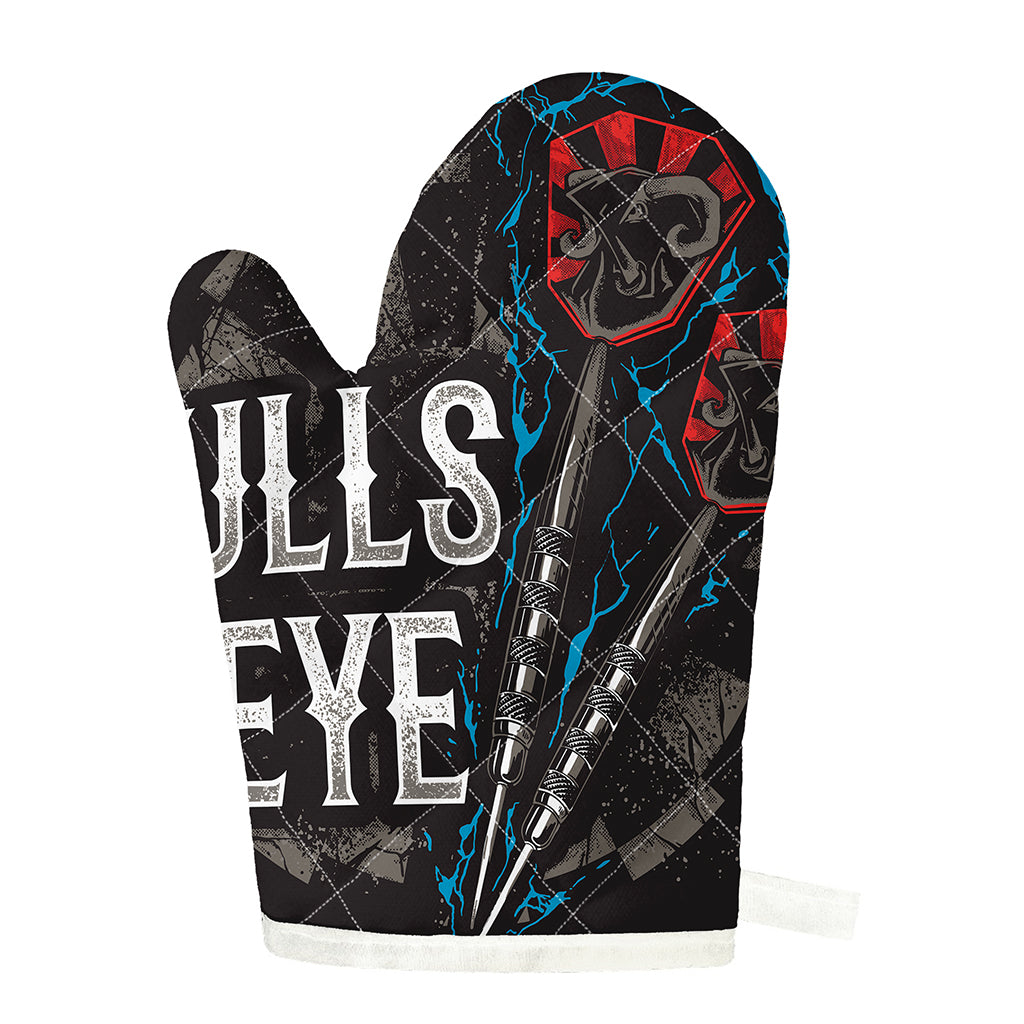 Bullseye Darts Print Single Oven Mitt