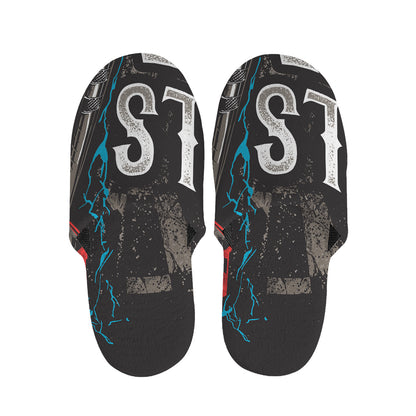 Bullseye Darts Print Slippers