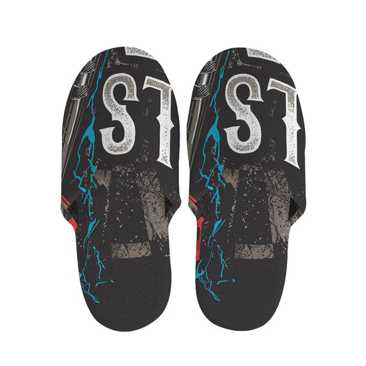 Bullseye Darts Print Slippers