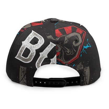 Bullseye Darts Print Snapback Cap