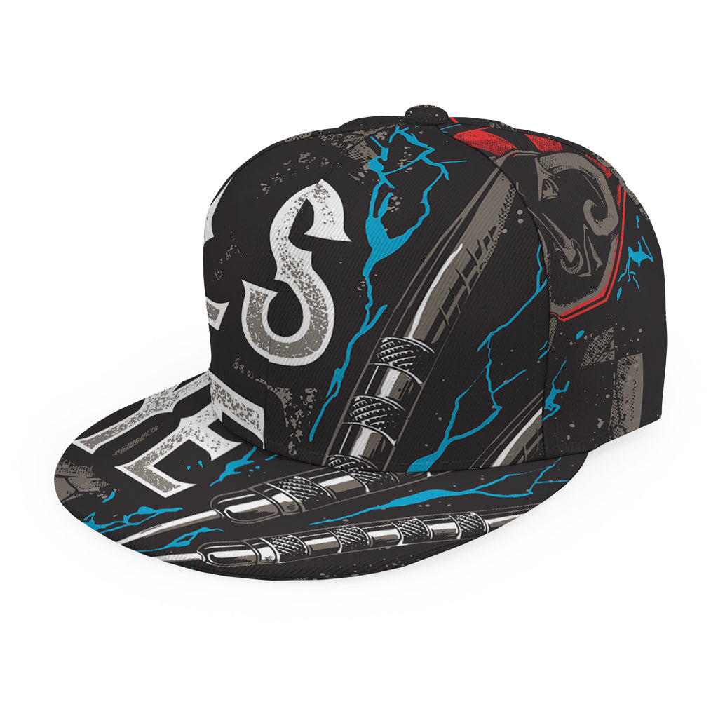 Bullseye Darts Print Snapback Cap