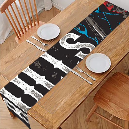 Bullseye Darts Print Table Runner