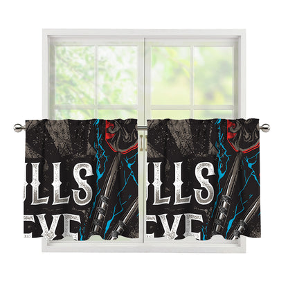 Bullseye Darts Print Tier Curtains