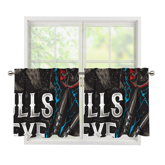 Bullseye Darts Print Tier Curtains