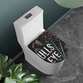 Bullseye Darts Print Toilet Lid Cover