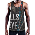 Bullseye Darts Print Men's Workout Tank Top