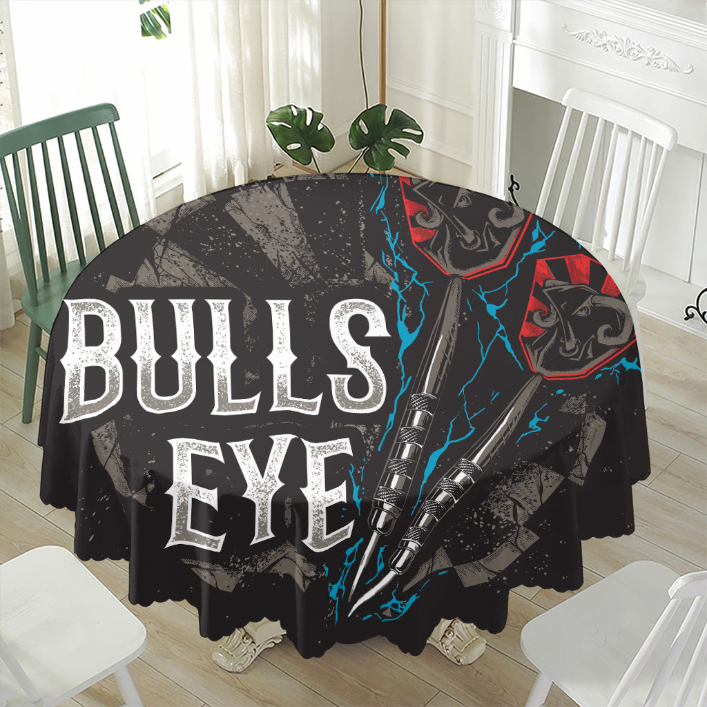 Bullseye Darts Print Waterproof Round Tablecloth