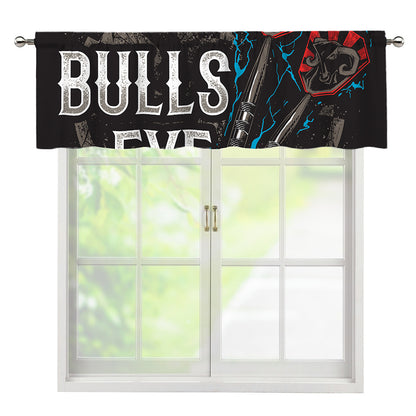 Bullseye Darts Print Window Valance