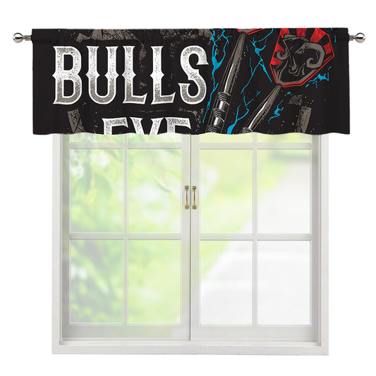 Bullseye Darts Print Window Valance
