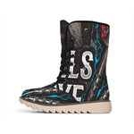 Bullseye Darts Print Winter Boots